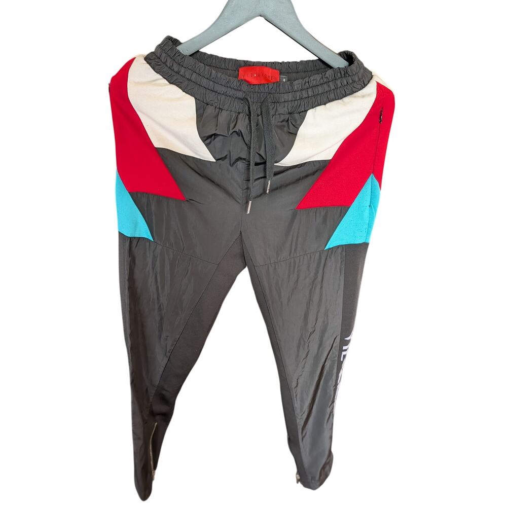 Vie+Riche Track Pants Mens Small Colorblock Joggers Zip Ankle Streetwear